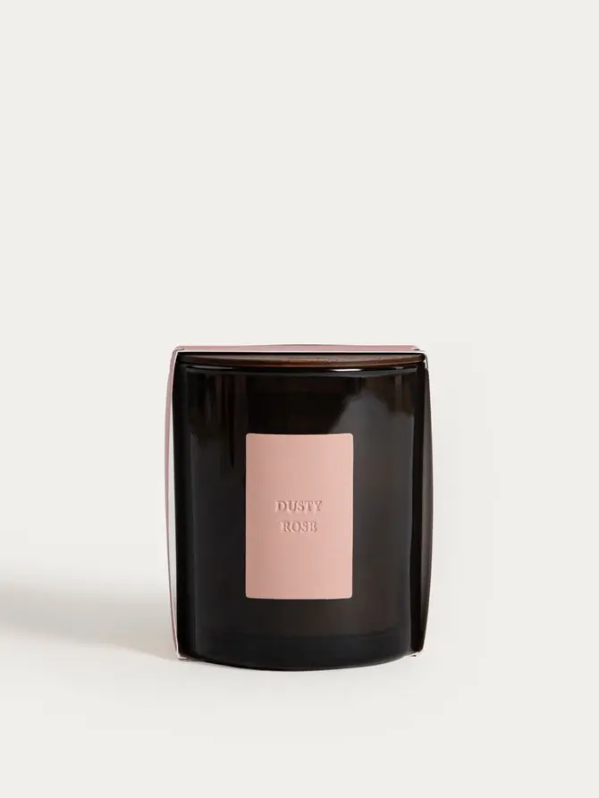 Świeca sojowa URBAN LEATHER Dusty Rose 380 g