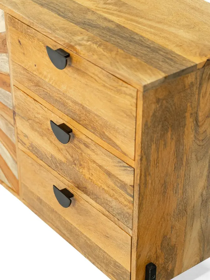 Komoda TROPEA lite drewno mango z akacją 150x40x75 cm
