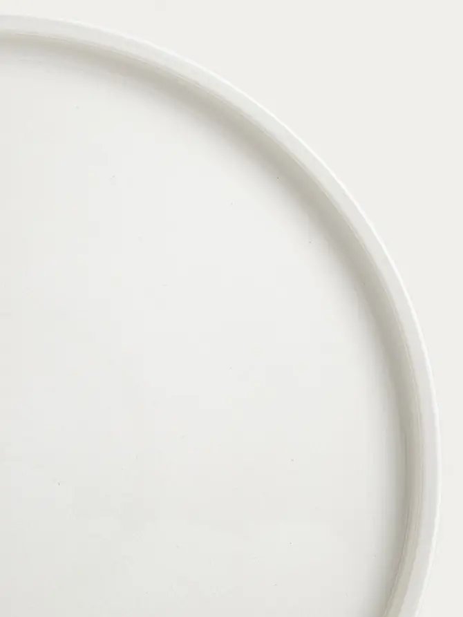 Talerz BERGO porcelanowy obiadowy biały 26 cm