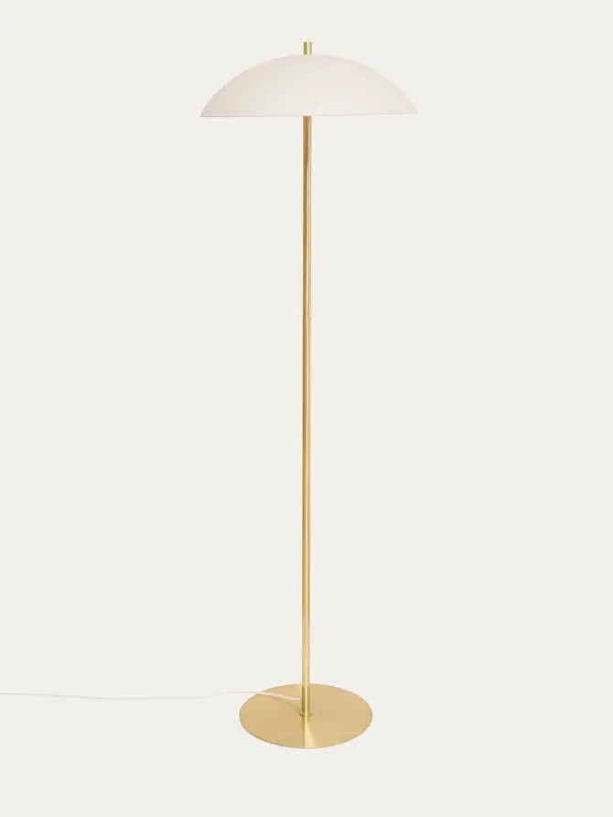 Lampa podłogowa DELCIA biała 45x150 cm