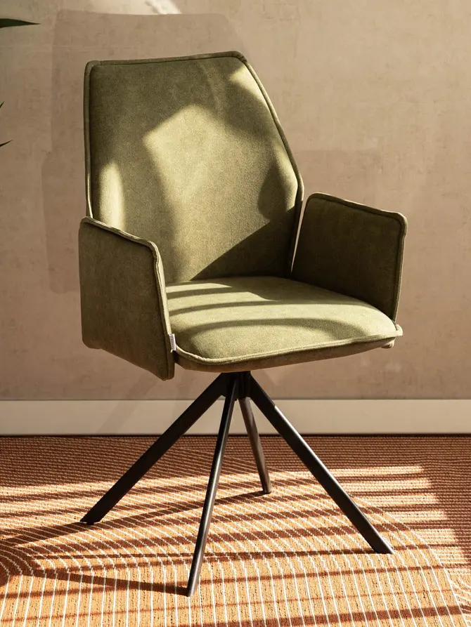 Krzesło LUGRO obrotowe zielone 54x60x91cm