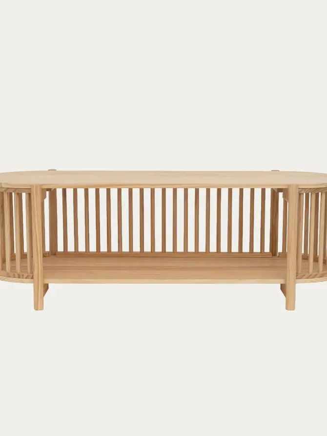 Szafka RTV VOX drewniana naturalna 120x44,5x40 cm