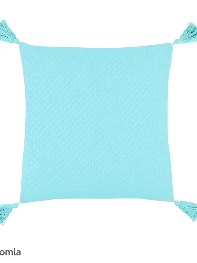 Poszewka z frędzlami miętowa MORRIS 45x45 cm SS18 907771