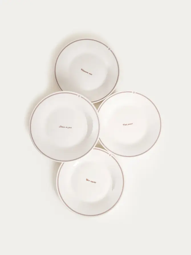 Zestaw talerzy PATISSERIE porcelanowych obiadowych, 27 cm 4 szt.