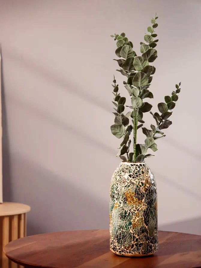 Gałązka sztuczna EUCALYPTUS zielona 95 cm