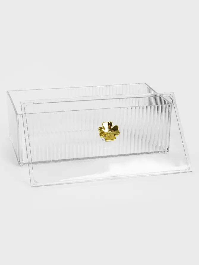 Pojemnik LUXE plastikowy z przykrywką 18x10x7,5 cm