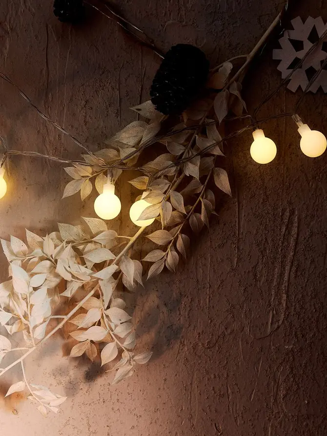 Lampki ELLIS dekoracyjne, światło: ciepła biel 40 LED, 4 m
