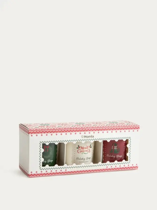 Zestaw HOLIDAY STAMP świec zapachowych 3 szt. x 65 g