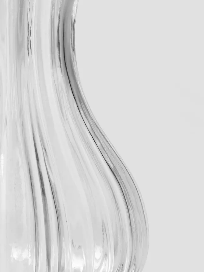 Wazon JUNNE szklany transparentny 12x20,3 cm
