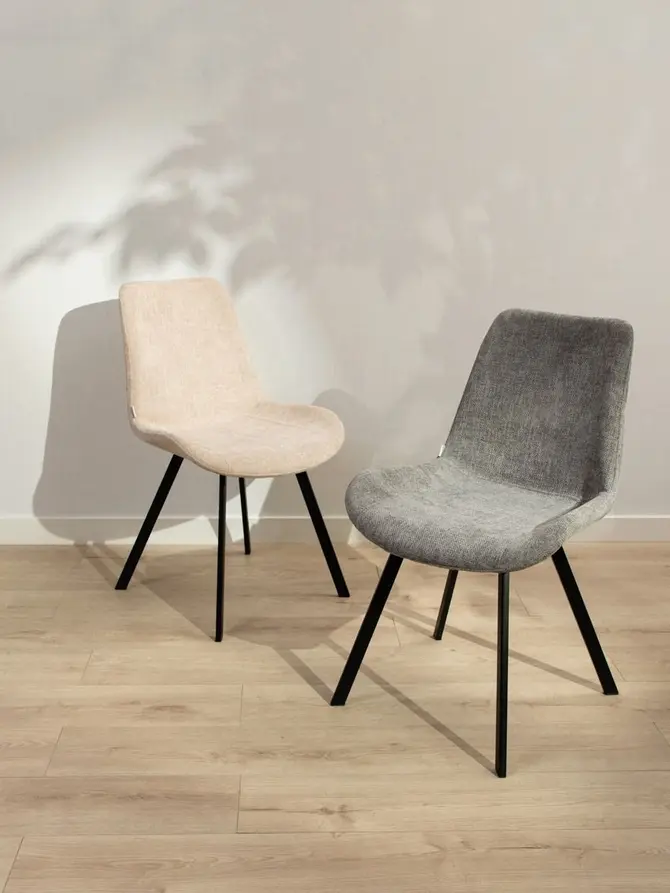 Krzesło SILLA Szare 52x60x83,5 cm