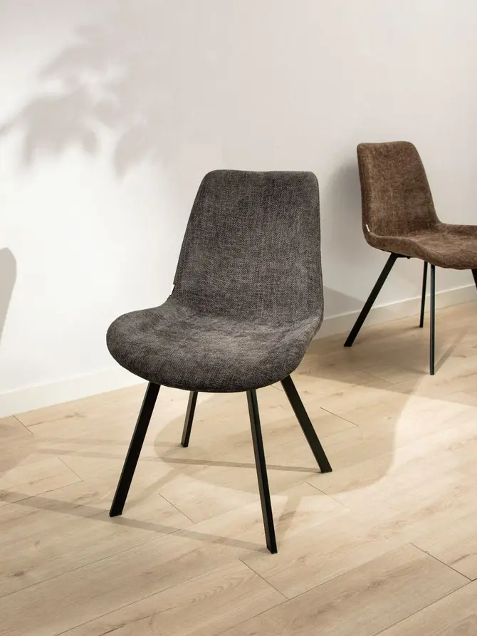 Krzesło SILLA Ciemnoszare 52x60,5x83,5 cm