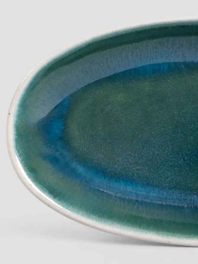 Półmisek SEDANO owalny turkusowy 18 cm