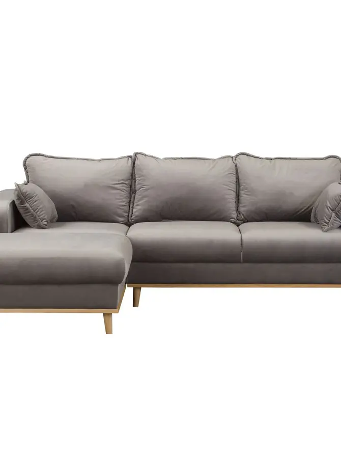 Sofa ILLA Narożnik szary 230x154x84 cm