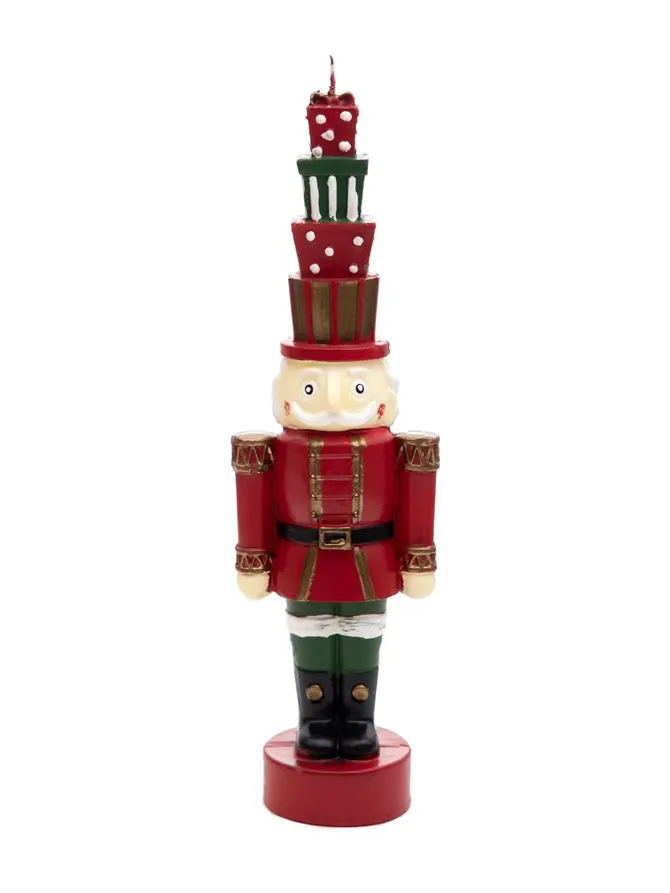 Świeca NUTCRACKER Dziadek z prezentami 25 cm