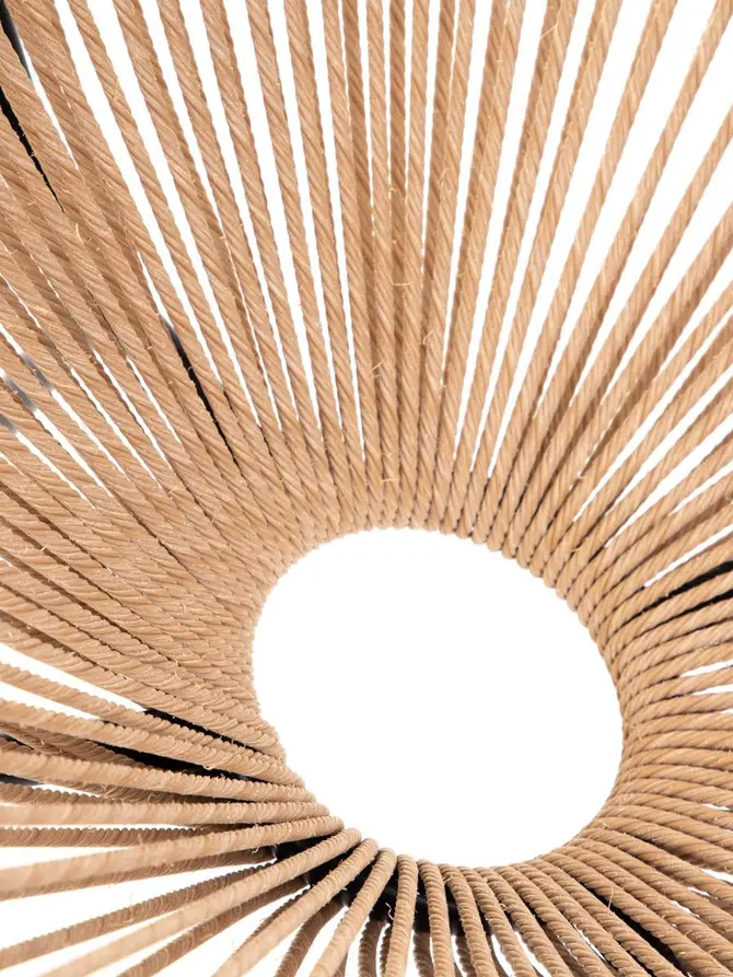 Fotel ACAPULCO TWIST z linki technorattan ze splotem twist naturalny 71x71x80 cm