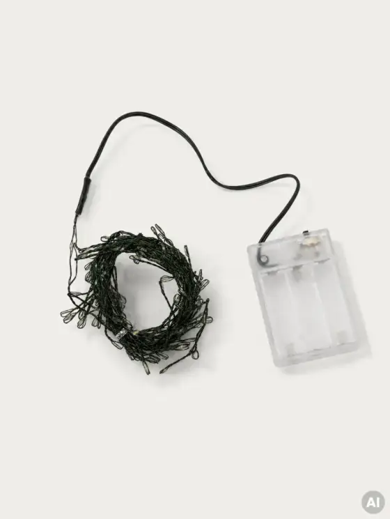 Lampki ILUMES na cienkim druciku rozgałęzione zielone 140 LED, 250 cm
