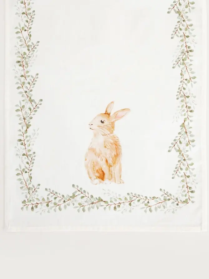 Bieżnik SHEPER bawełniany z motywem królika 40x160cm