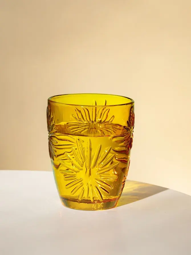 Szklanka POIVRE żółta z astrem 0,29 l