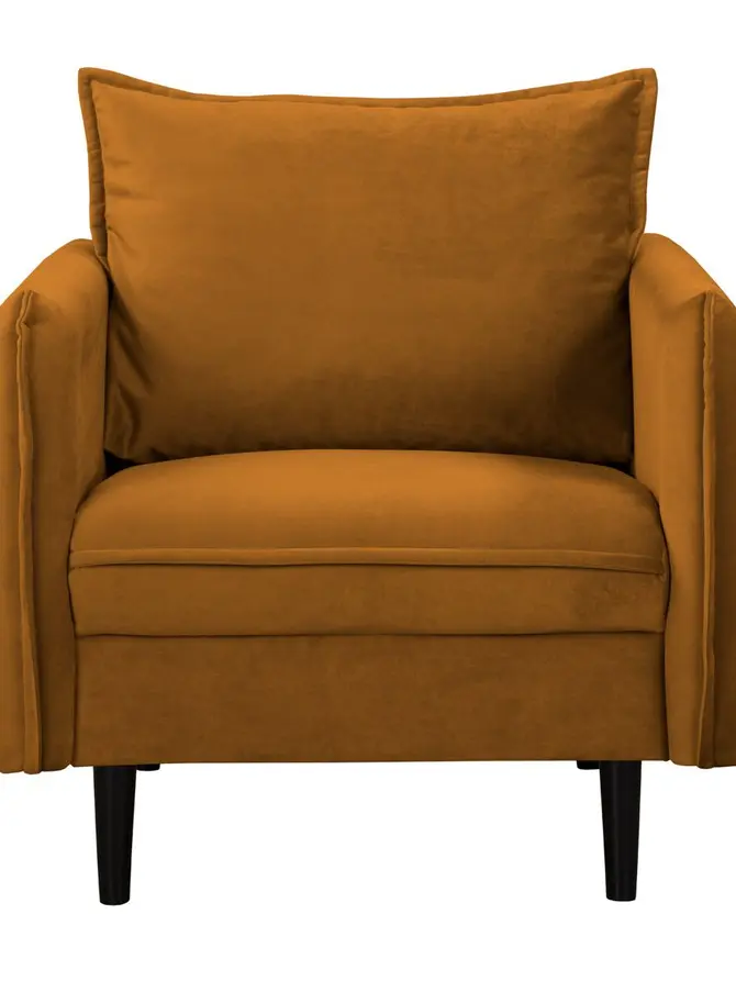 Fotel RUGG Fotel musztardowy 99x86x91 cm