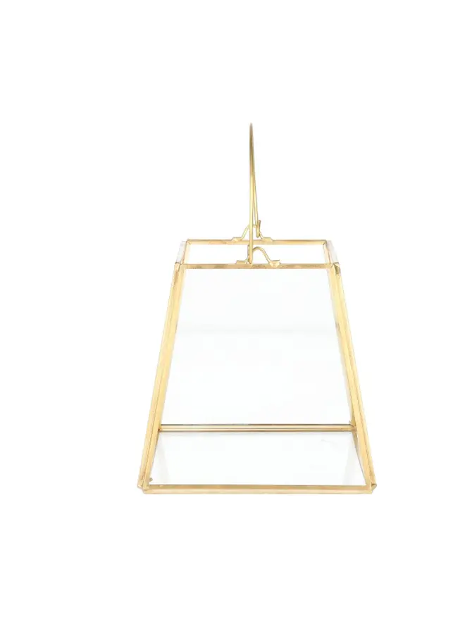 Lampion GRAZIA złoty 9x9x10 cm