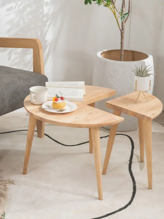Stolik kawowy HARMONI naturalny 59x59x42 cm
