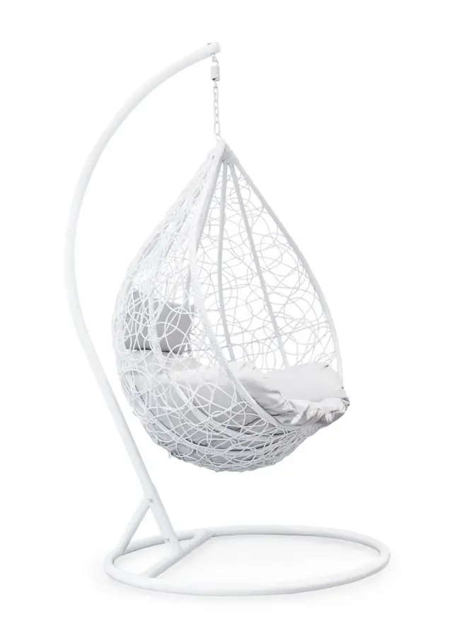 Huśtawka LARS biała 74x109x197 cm