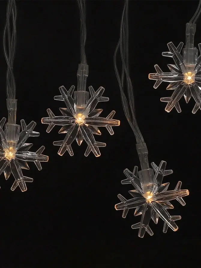 Lampki ENSIS choinkowe kształcie płatków śniegu 40 LED, 6,1 m