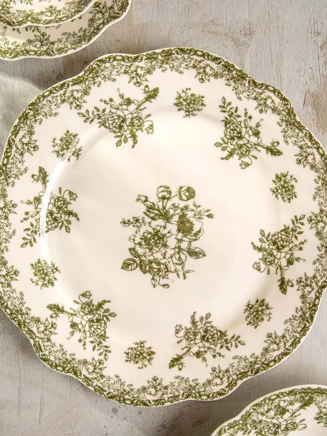 Talerz LOURRY obiadowy zielony 27 cm
