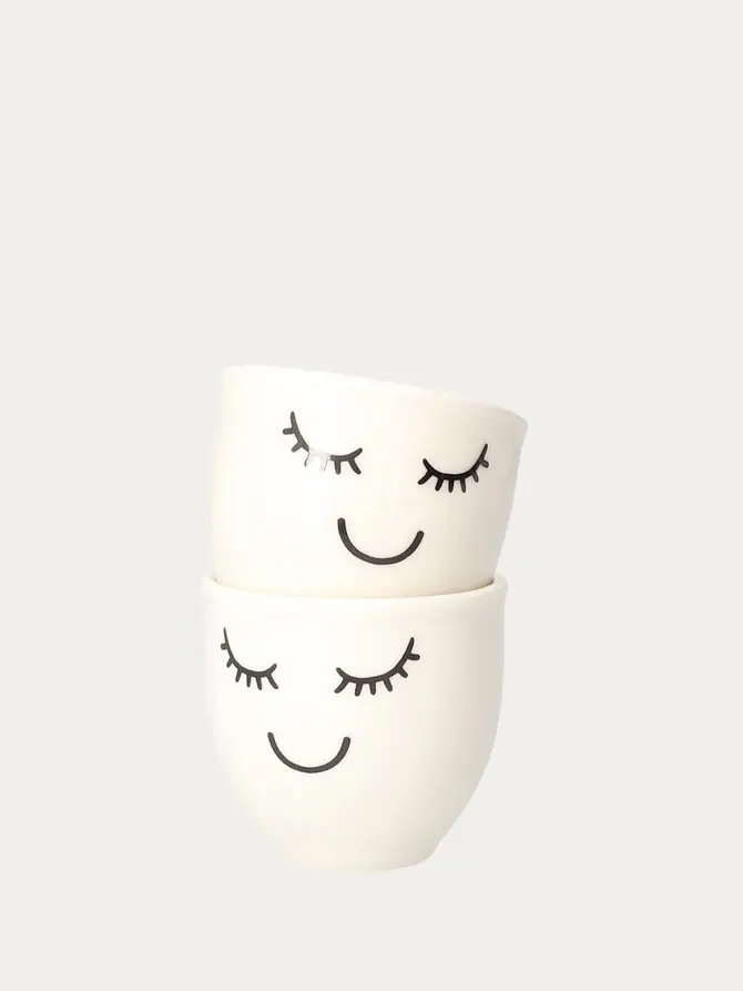 Zestaw kieliszków EYELASHES na jajko 