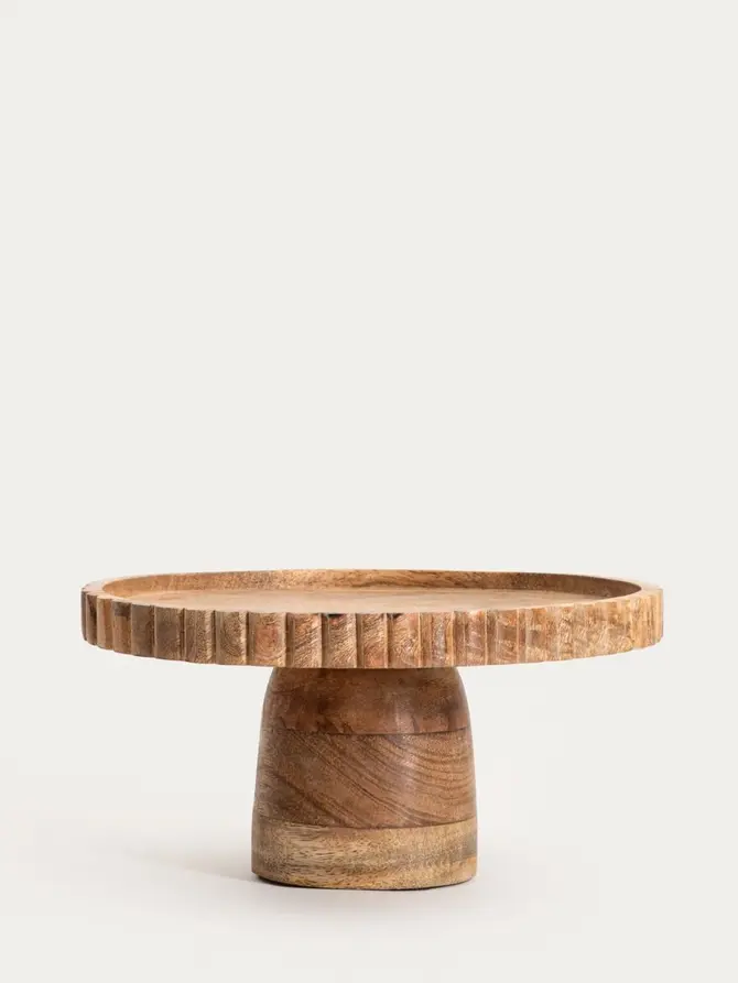 Patera LINEA MANGO na nóżce z nieregularnym rantem 25x12 cm