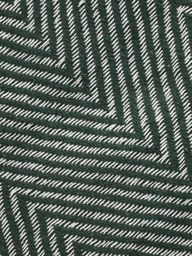 Pled SPARRE zygzak zielony 130x170 cm