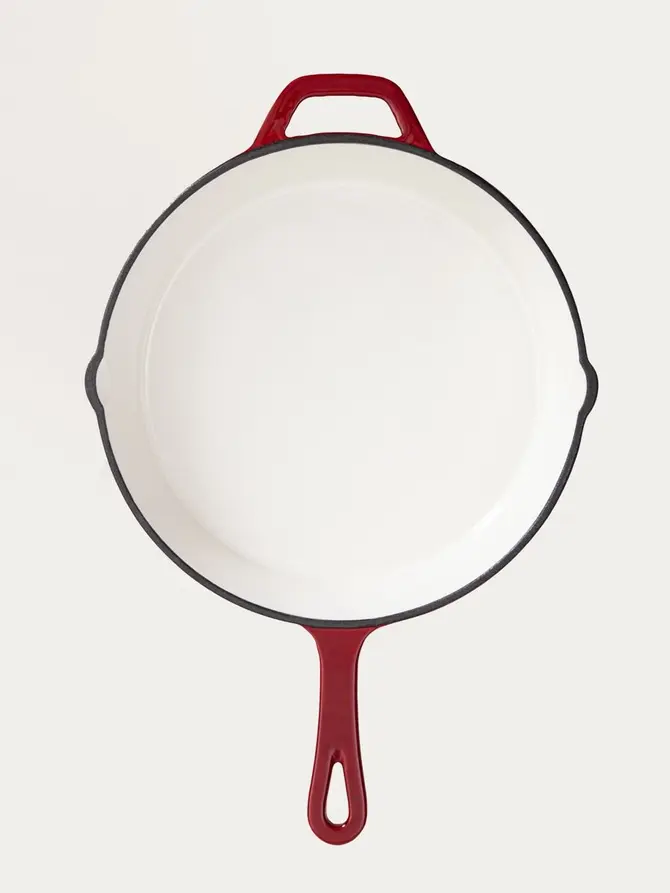 Patelnia żeliwna ANDREAS bordowa ombre 26 cm