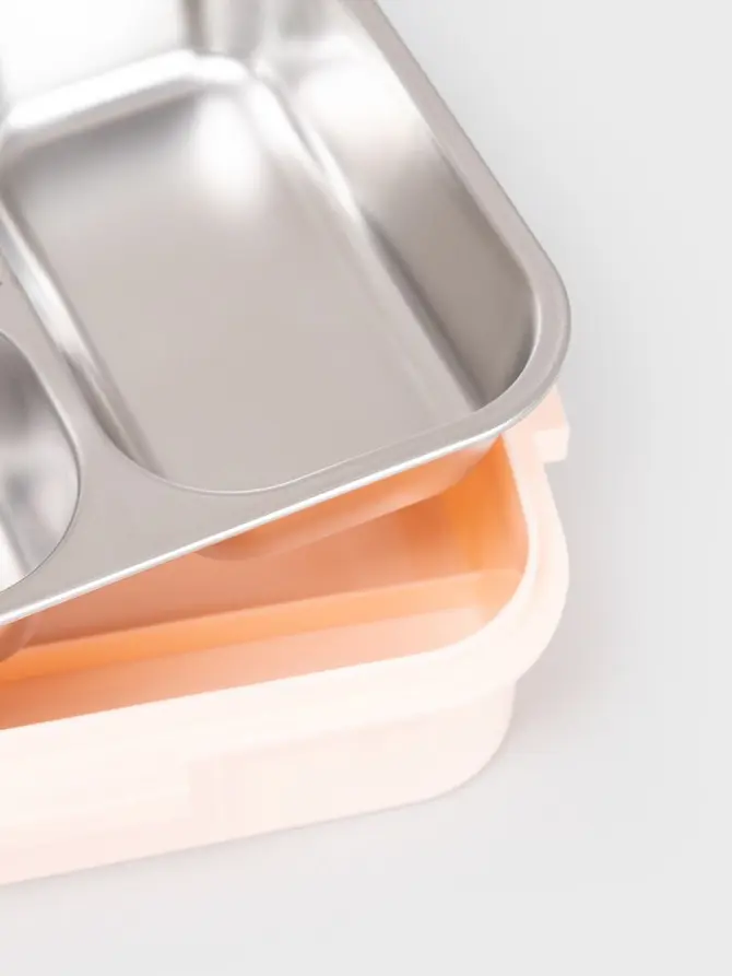 Lunchbox B2 KYOTA 3 elementy różowy 0,75l