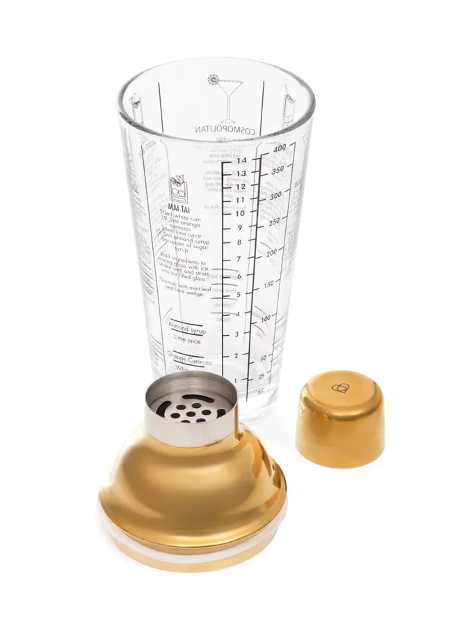 Shaker ALCOLE ze złotym wieczkiem 0,4 l