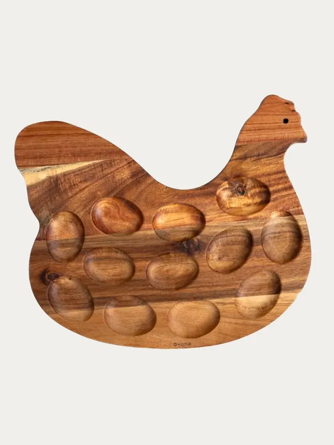 Podstawka MOOKA na jajka w kształcie kury 33x26 cm