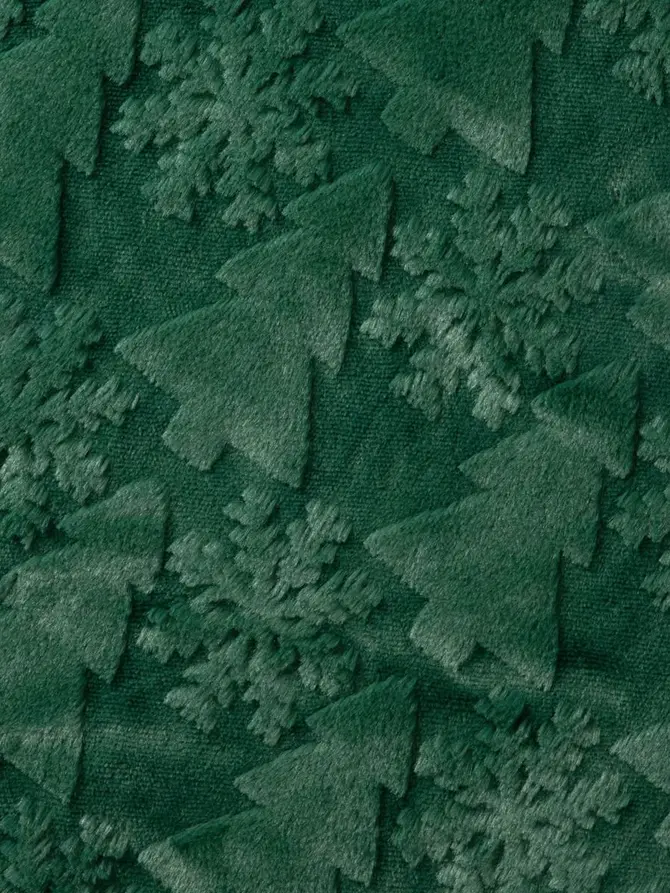Koc FROST zielony w świąteczny wzór 150x200 cm