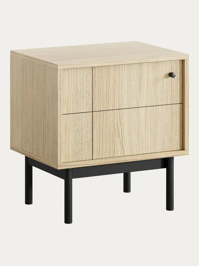 Szafka nocna JAPANDI w kolorze dąb artea 53,5x39x56,5 cm