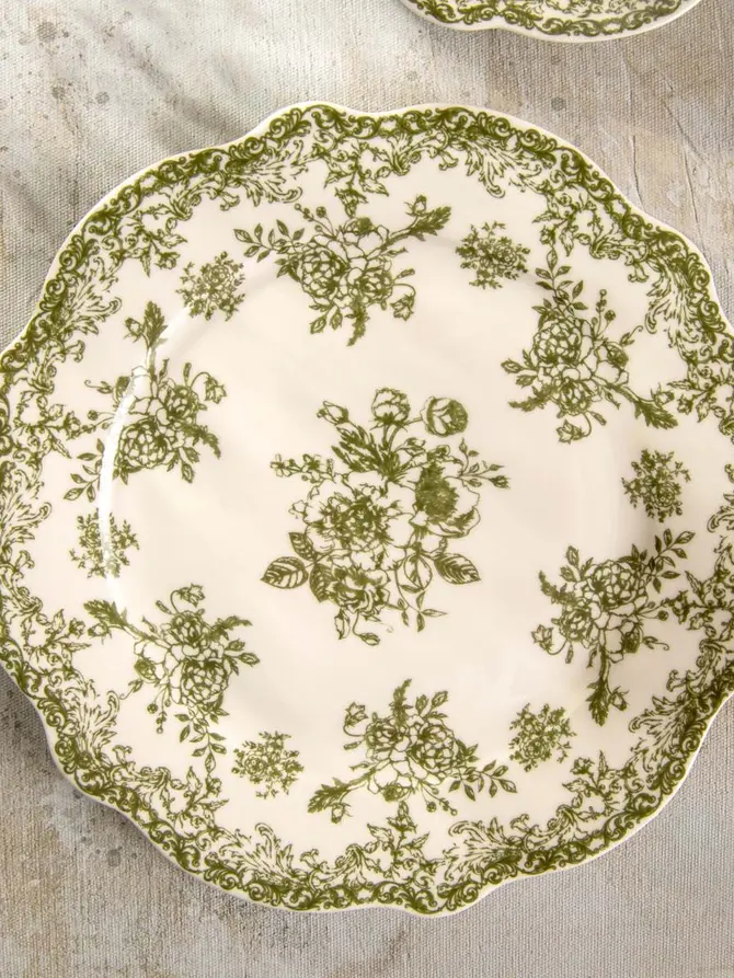 Talerz LOURRY deserowy zielony 19 cm