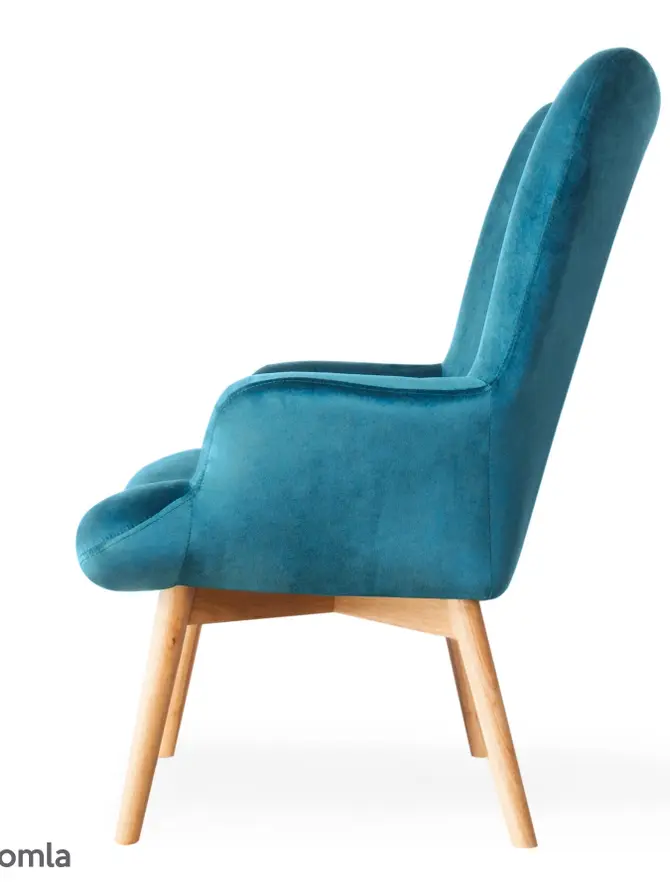 Fotel turkusowy MOSS 70x95 cm ALL 921357