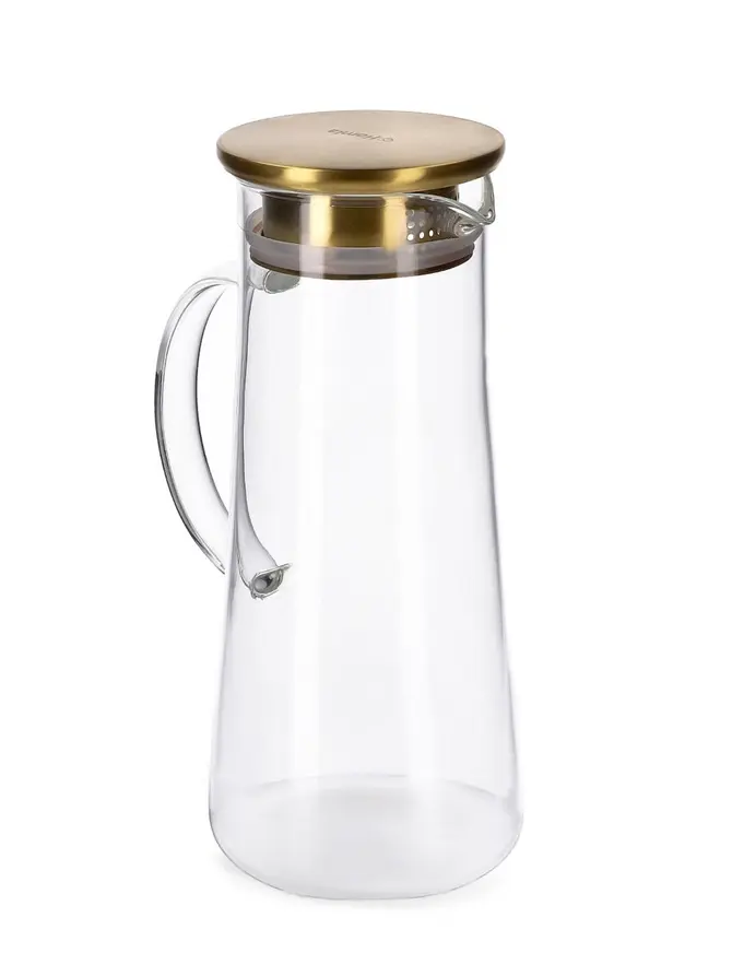 Dzbanek KUBBE ze złotym wieczkiem 1,3 l