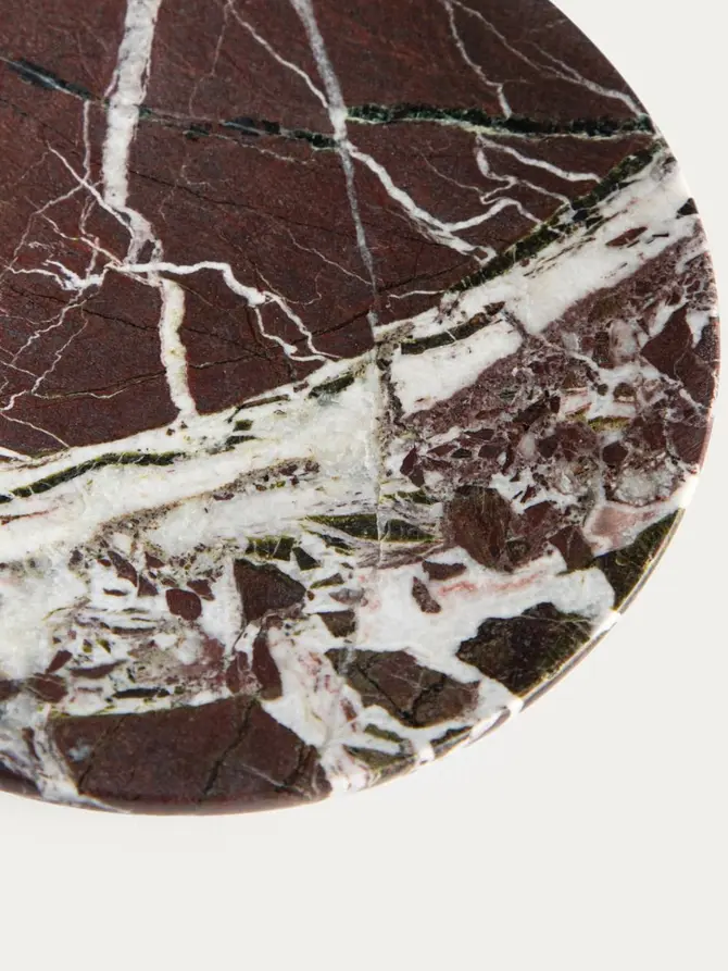 Mydelniczka LUTHER z bordowego marmuru 12x1,7 cm