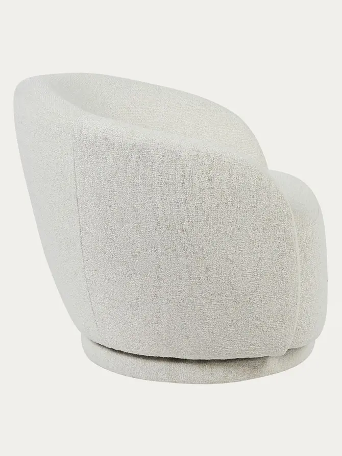 Fotel MARVELLO obrotowy ecru 76x73x66 cm