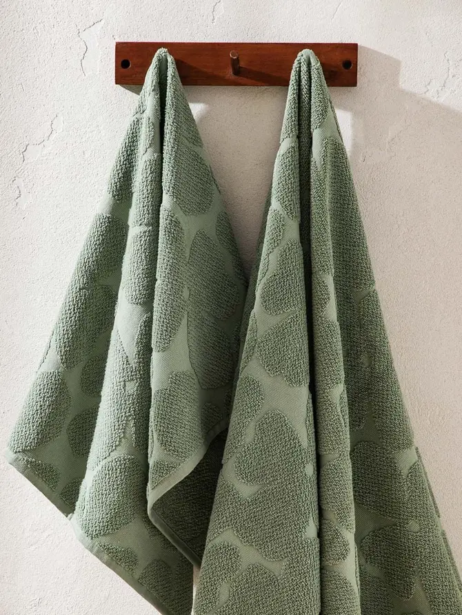 Ręcznik FLORES pistacjowy żakardowy 70x130 cm
