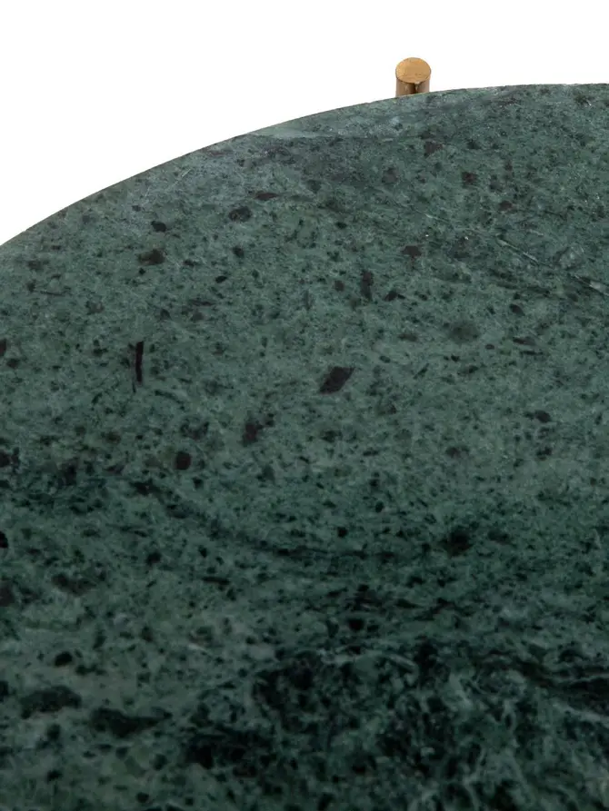 Stolik MARBLE z naturalnego marmuru zielony 42x42x45 cm