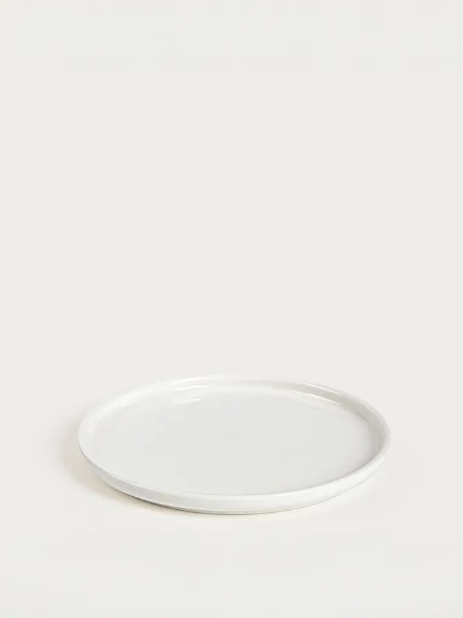 Talerz BERGO porcelanowy deserowy biały 20 cm
