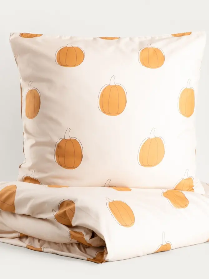 Pościel PUMPKIN z mikrofibry w dynie 160x200 + 2*70x80 cm