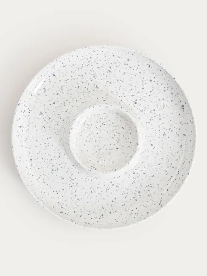 Naczynie do serwowania CAVIANO ceramiczne nakrapiane 33x4 cm