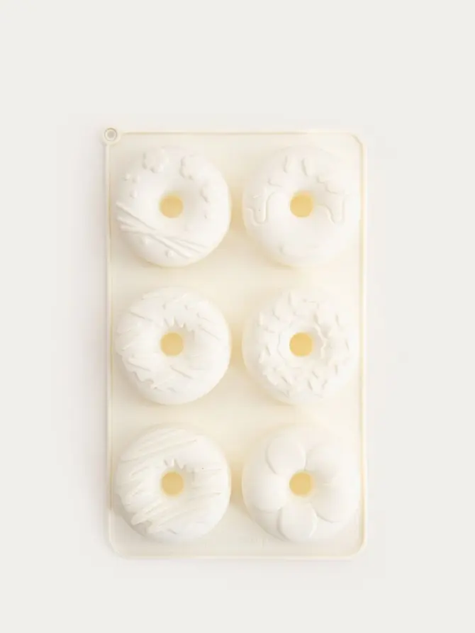 Forma MOLLIS na donuty z posypką śmietankowa 27x16,5 cm