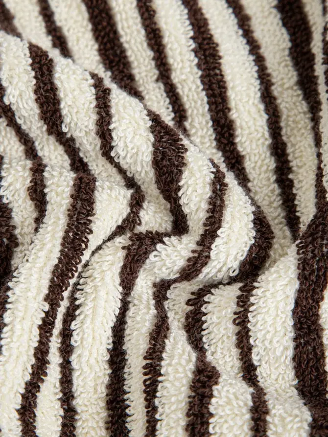 Ręcznik DEMI w brązowe paski 70x130 cm