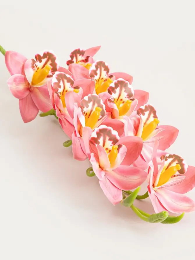 Gałązka sztuczna ORKID orchidea różowa 109 cm